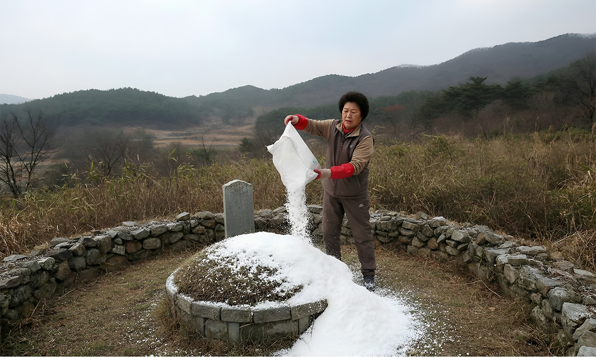 “우리 조상 잘 되라고”… 남의 집 묘소에 소금 뿌린 2명 덜미