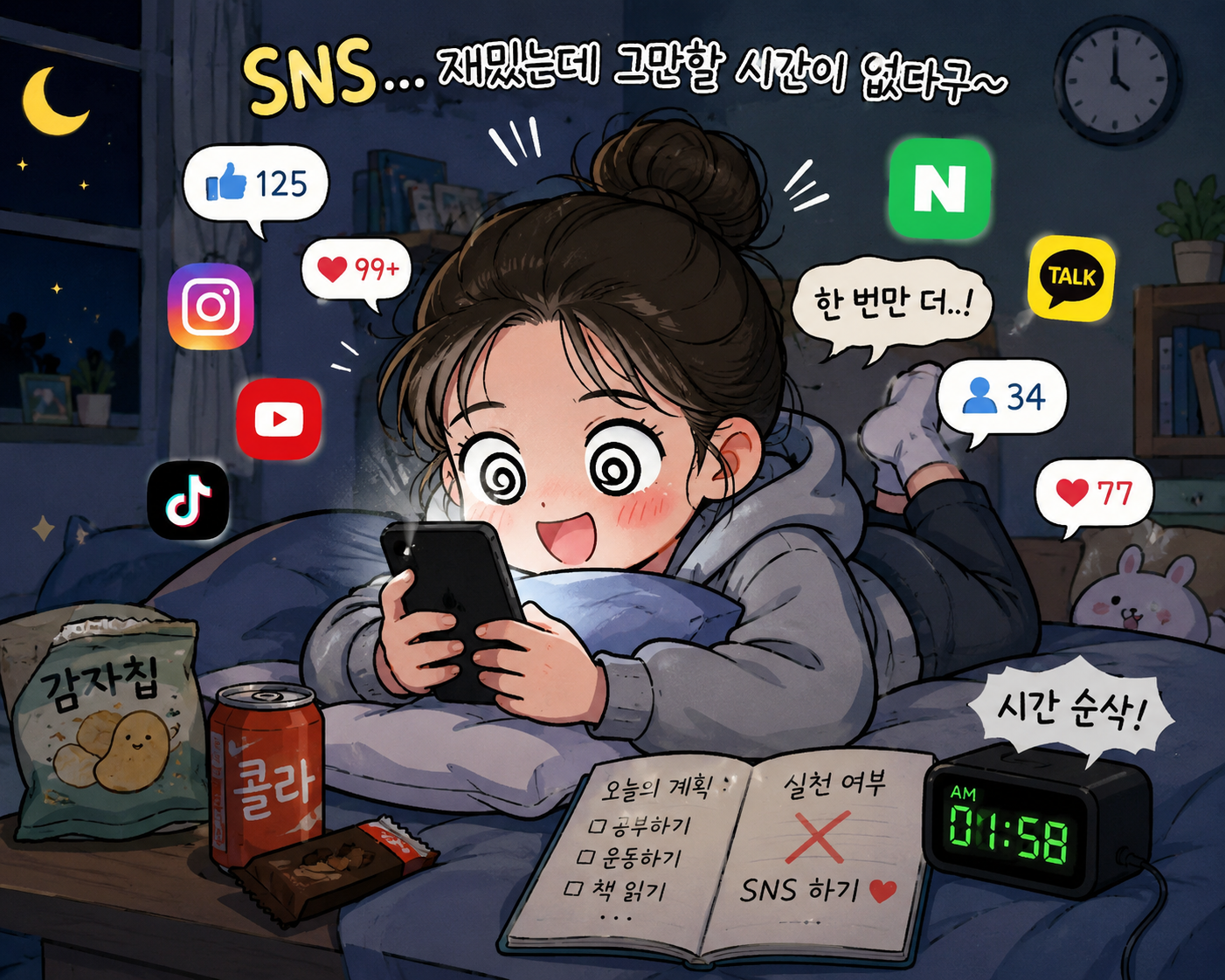 “하루 2시간 이상 SNS 이용 청소년, 우울증 위험↑” [연구]