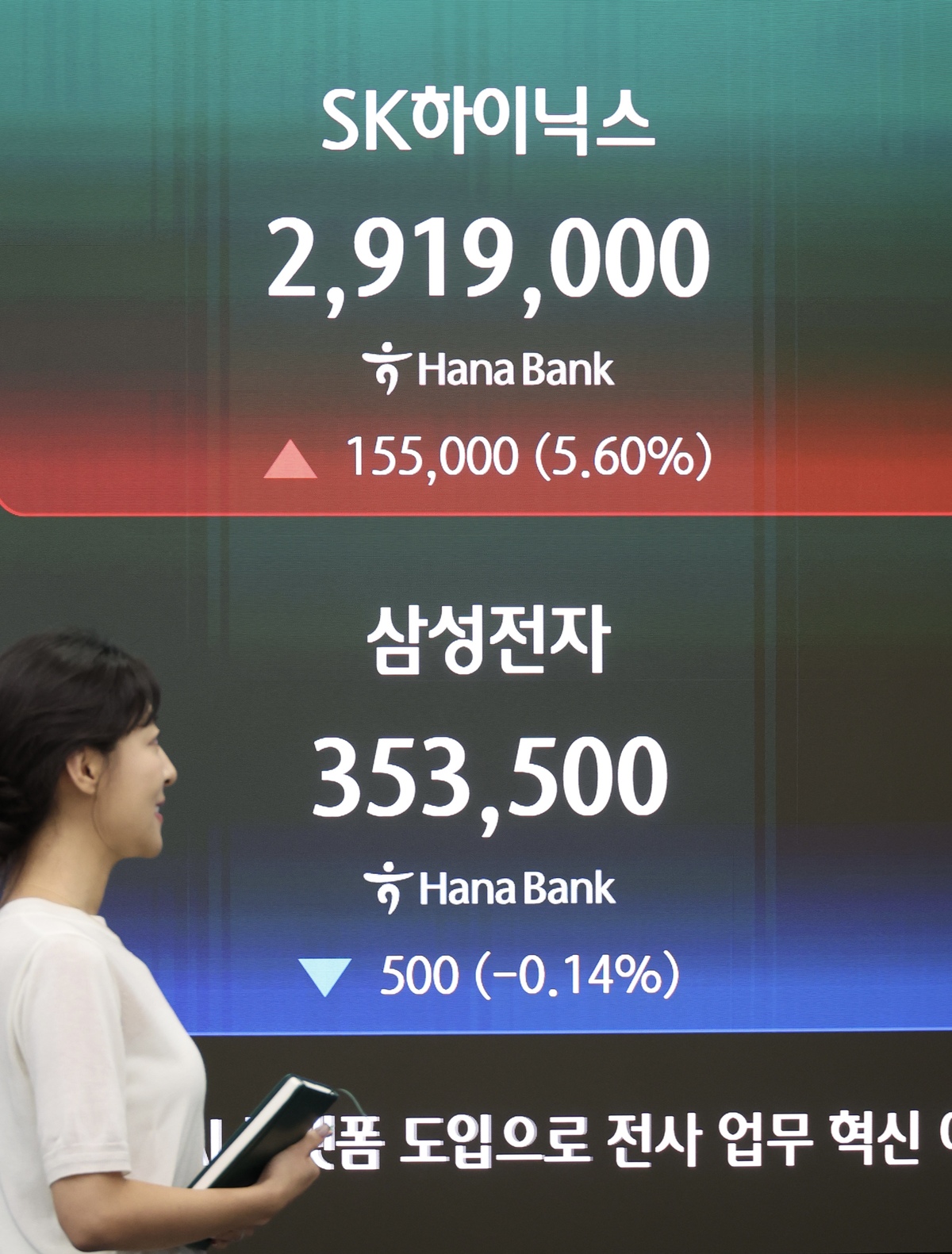 SK하이닉스 시가총액 삼성전자 제치고 1위 [한강로 사진관]